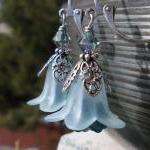 Light blue and silver flowe..