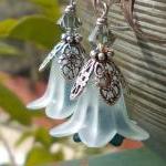 Light blue and silver flowe..
