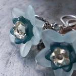 Light blue and silver flowe..