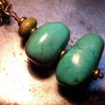 Rustic turquoise necklace, ..